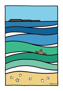 Ed Schimmel - Pop Artist in Australia - Cylinder Beach – Stradbroke Island